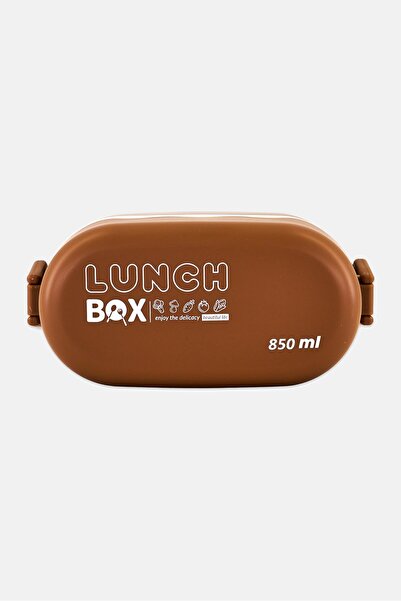 Flaneur Plastic Lunch Box 850 ml, Brown