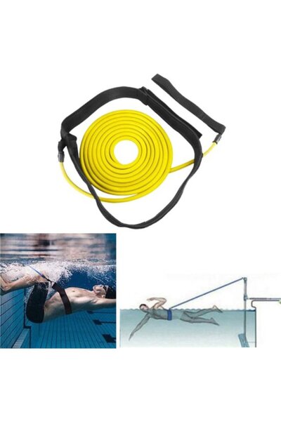STARSTAR 4-Meter Static Swimming Resistance Tether Training Band (Yellow)
