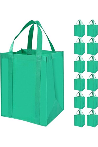 STARSTAR 12-Piece Strong Reusable Shopping Bags – Large Shopping Bags with Re...