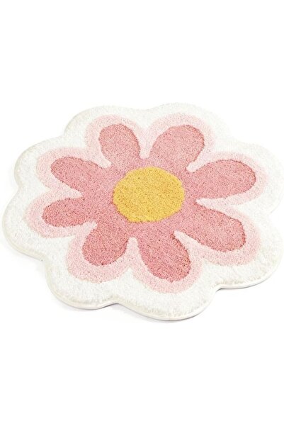 STARSTAR Soft Non-Slip Round Bathroom Rug with Floral Pattern, Plush Bath Mat...