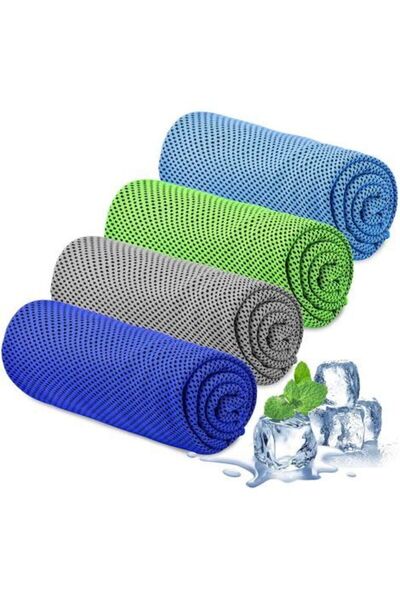 STARSTAR Cooling towels, 4-piece cooling block set, 101.6 cm x 30.5 cm, soft ...