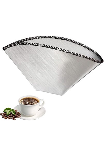 STARSTAR Reusable stainless steel coffee filter, fixed metal coffee cone for ...