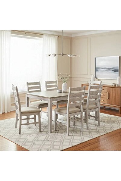 Ashley Furniture Skempton Dining Table and Chairs (Set of 7)