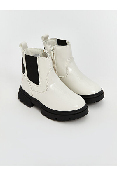 LC Waikiki Faux Leather Zippered Girls' Boots