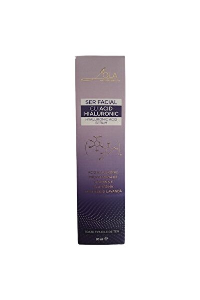 Lola Natural Beauty Ser facial, acid hialuronic, apă de immortelle, 30ml