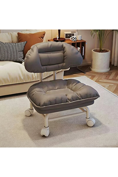 GoldenLike Cloud Rolling Stool with Casters, Padded Swivel Seat for Kids, Cut...