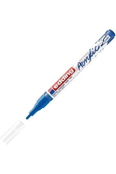 Edding Marker acrilic rezistent la apă, 5300 fine - albastru, vârf 1-2 mm
