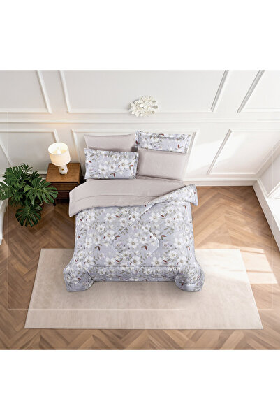 unique home collection طقم لحاف فريد من نوعه من القطن 100% لجميع المواسم، 6 ق...