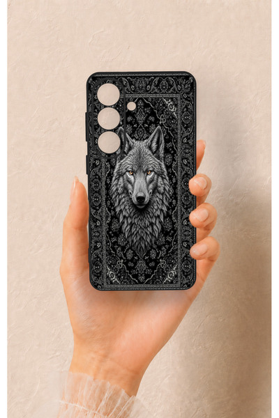 Vip Case Samsung S26 Uyumlu Etnik Kurt Desenli Silikon Kılıf