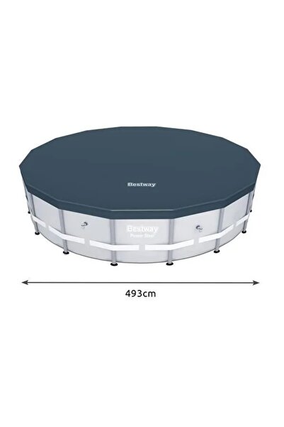 BESTWAY 58249 Husă de protecție piscină PVC Ø 488 cm Negru