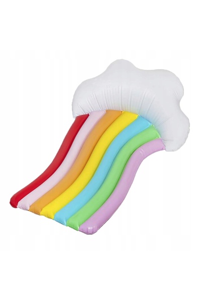 NO BRAND Saltea gonflabilă curcubeu-nor pentru piscină 175x115, pentru piscin...