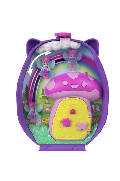 Polly Pocket Geantă compactă Arici 2 mini păpuși + accesorii JBJ91