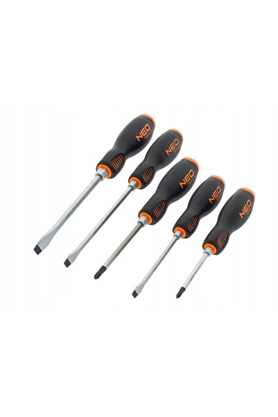 NEO Tools Șurubelnițe NEO pentru impact, S2, set de 5 bucăți.