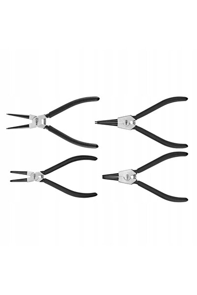 NEO Tools CLEȘTE SEGERA PENTRU INELE DE FIXARE – SET DE 4 BUCĂȚI, CURBATE ȘI ...
