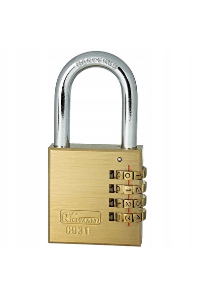 richmann Lacăt cu cod din 4 cifre, cheie brută, auriu, 60MM C9319