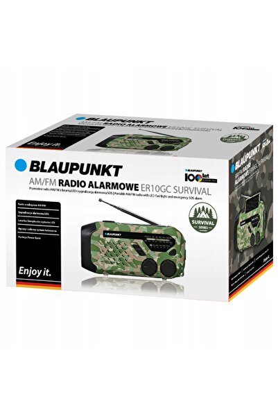 Blaupunkt Radio de rețea cu baterie AM, FM ER10GC pentru supraviețuire