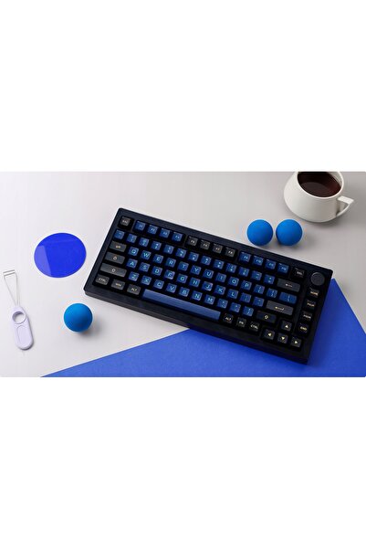 NO BRAND Akko Horizon 5075B Plus-S Tastatură Mecanică Wireless Galben Crem
