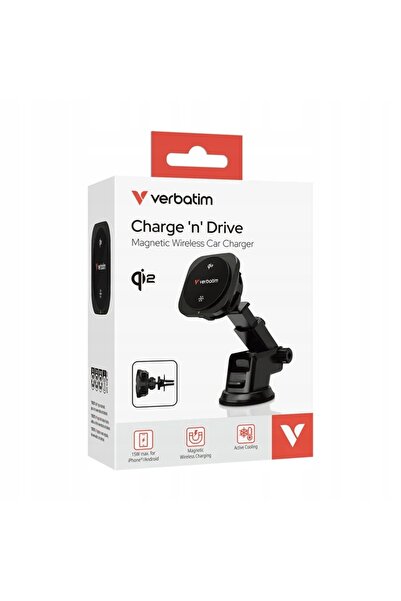 NO BRAND Încărcător auto magnetic wireless Charge 'n' Drive Verbatim 1