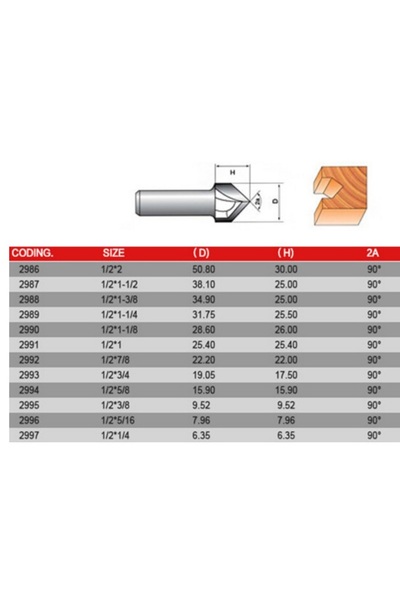 NO BRAND Freza de 6,35 mm, diametru de prindere 12,7 mm, pentru lemn, din car...