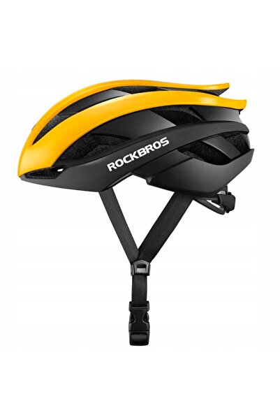 ROCKBROS Cască de ciclism MTB pentru bărbați și femei, mărimea L, galben-negru