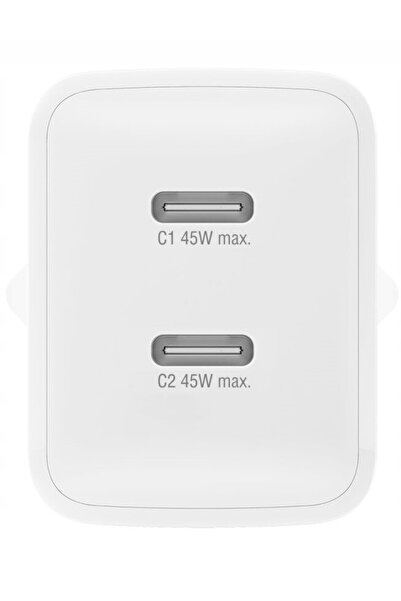 NO BRAND 4smarts PDPlug Dual 45W GaN 2xUSB-C Încărcător de perete Alb
