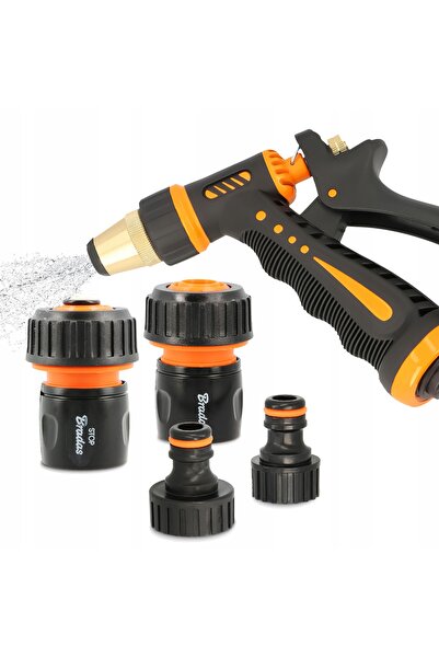 Bradas PISTOLET DE GRĂDINĂ CU STROBOSCOP PENTRU UDAU CU FURTUN DE GRĂDINĂ, ST...