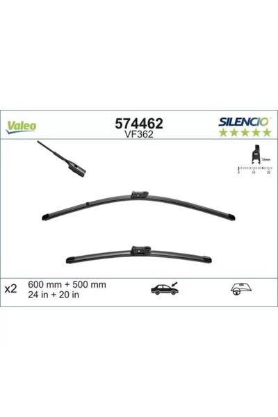 Skin Generics SET STERGATOARE 600/500MM Vw 5N1998002