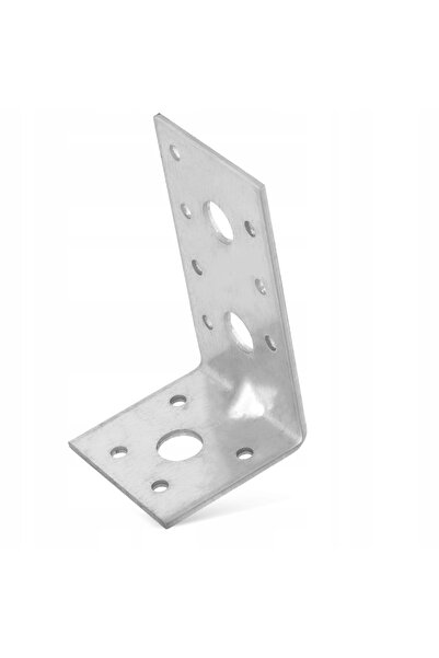 klimas 25x CORNIER DE TÂMPLĂRIE DIN OȚEL, ELEMENT DE LEGĂTURĂ ANGULAR 90x50x4...