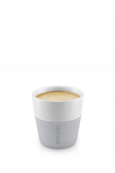EVA SOLO Set de 2 cești de espresso (Alb/Gri)