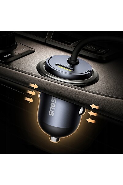 Baseus Tiny Star Încărcător auto de 30W cu cablu USB-C încorporat