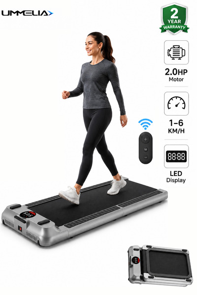 Ummelia 2.0 HP Foldable Walking Pad Treadmill | Smart Under Desk Walking Mach...