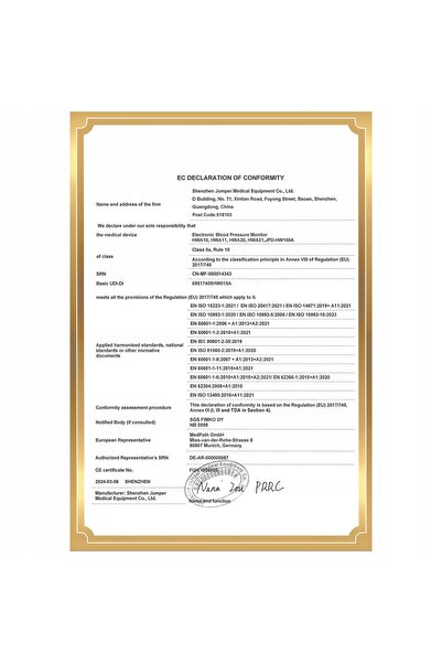 NO BRAND Tensiometru electronic de încheietură Jumper MEDICAL, tip încheietură