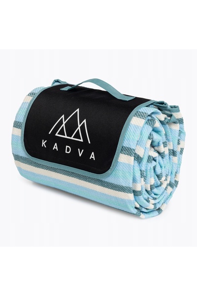 KADVA Pătură de picnic Tapiso albastră 200 x 200 UȘORĂ, REZISTENTĂ, MULTIFUNC...