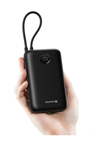 SWISSTEN Powerbank 20000 mAh VOLTBOX USB-C USB-A 35W Cablu USB-C Lightning