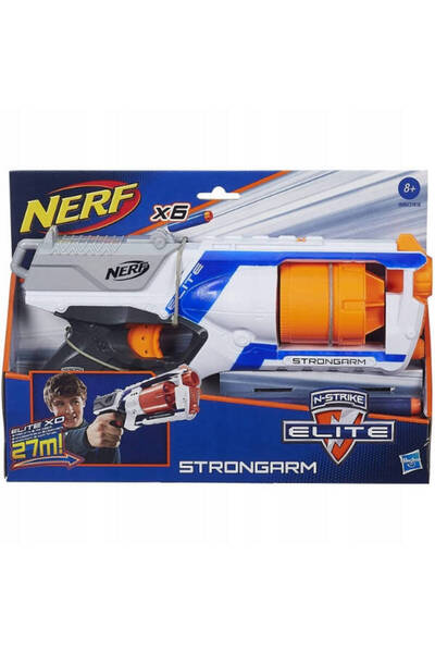 Hasbro NERF N-STRIKE ELITE STRONGARM XD BLASTER + 6 SĂGEȚI