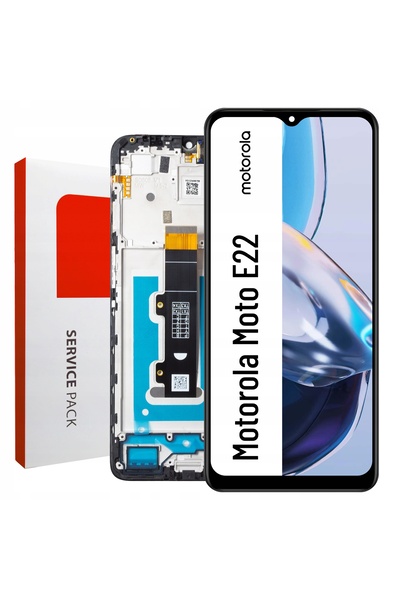 NO BRAND Ecran pentru Motorola Moto E22 – Ecran LCD cu ramă, original Zila