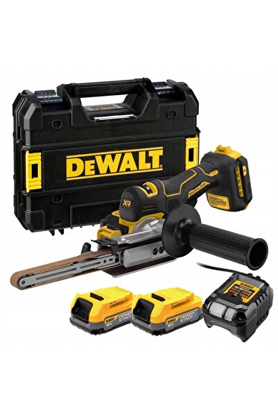 Dewalt 18V XR 2x1,7AH POWERSTACK TSTAK FERĂSĂ CU BANDĂ PILNIK DCM200E2T
