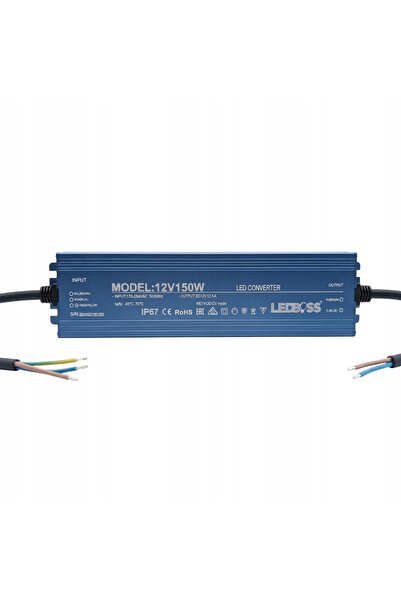 NO BRAND Alimentator 12V 150W impermeabil LED IP67 Transformator etanș LEDBOSS
