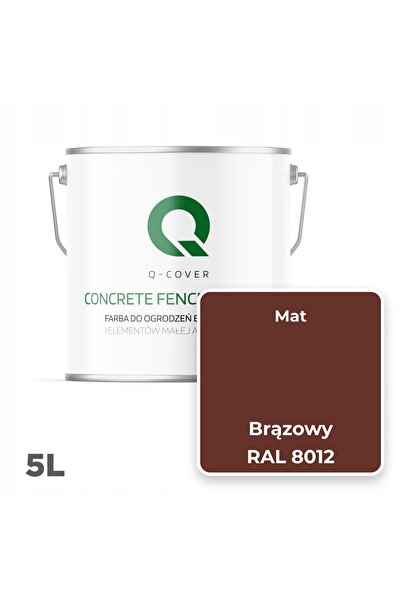 NO BRAND Vopsea pentru beton, culoare roșu bronz RAL 8012, 5L