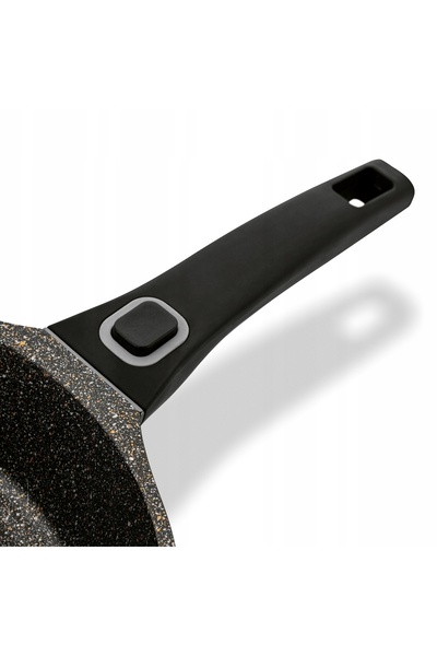 Starke Pro PATELNIA Inducție Mâner Detașabil Marmurat Marmură Neagră 24cm