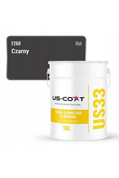 NO BRAND Vopsea pentru fațade siliconice, negru, F268 UV, 10L, Producător