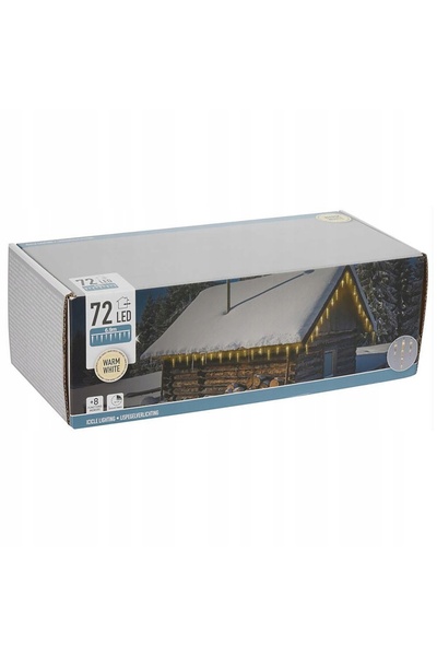 Vilde Lumini de Crăciun de exterior SOPLE 6,9m, lumină caldă, 72 LED-uri, cu ...