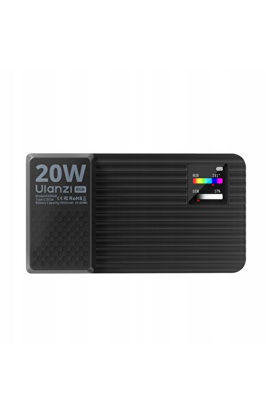 ulanzi Lumină LED RGB 20W K20RGB VIDEO 1800-9000K pentru Telefon, Cameră Foto...