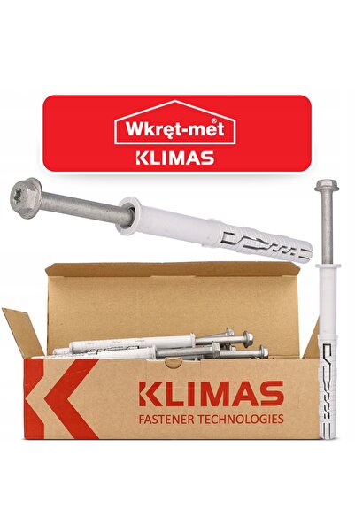 NO BRAND 100 DE BINEȚI DE EXPANSIE 10x200 mm, ȘURUBURI 7x205 mm, KLIMAS KPR-F...