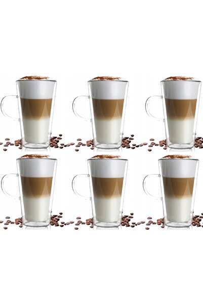 NO BRAND Pahar termic înalt pentru cafea, latte, cappuccino, ceai 320