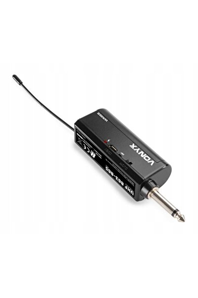 NO BRAND Microfon wireless UHF + receptor cu mufă jack de 6,3 mm