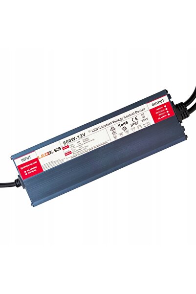 NO BRAND Sursă de alimentare LED 12V impermeabilă 600W IP67 Transformator erm...