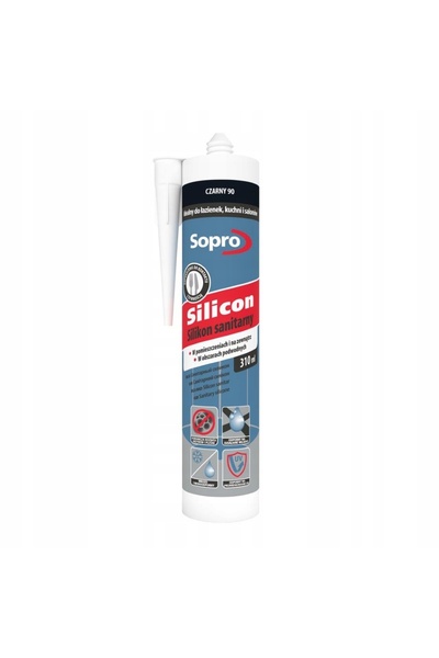 NO BRAND Sopro Silikon sanitar negru 310 ml SOPRO SOP-061