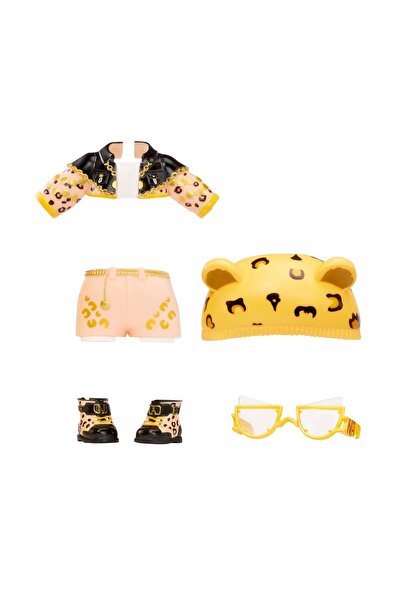 MGA NANANA FUZZY SURPRISE LALKA JENNEL JAGUAR + haine, accesorii