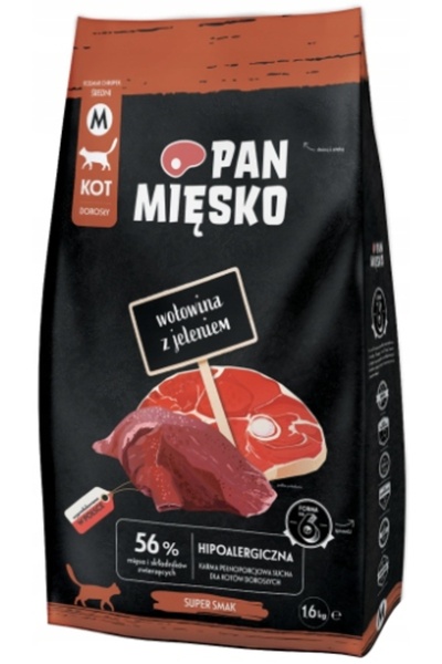 Pan Mięsko Hrană pentru pisici Vită cu vânat 2 x 1.6 kg